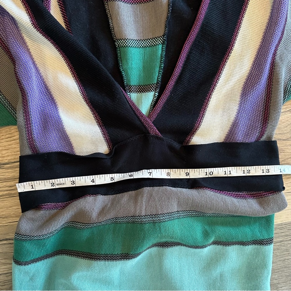 Missoni V-Neck Zig Zag Knit Dress 42 Medium - Picture 10 of 16